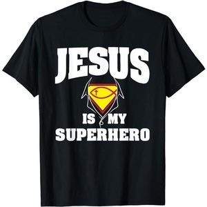 Cute Jesus Desig Jesus Superhero Faith T-Shirt